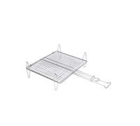 Parrilla abombada para carne o pescado de 20x25 cm. con patas