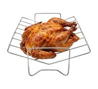 Parrilla Acero Inoxidable en Forma de V Resistente al Calor | Rejilla Metálica para Barbacoa para Verduras Carne Interior Exterior Barbacoa BBQ Picnic y Camping Cocina