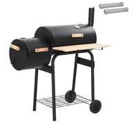 vidaXL Parrilla al aire libre 103 x 60 x 113 cm Acero Negro
