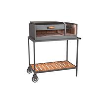 Parrilla Barbacoa de Carbon Parana Premium Portatil Con Brasero Ruedas y Tapa, color Negro 111x102x58 cm