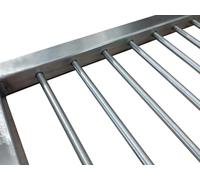 Parrilla de Acero Inoxidable para Asador, Marco de Perfil 20x20mm, Varillas de 8mm, Resistente e INDESTRUCTIBLE (40x35cm)