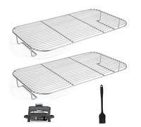 Parrilla de acero inoxidable para Ninja Woodfire OG701EU, perfecta para ahumar grandes piezas de carne, parrilla compatible con barbacoa OG701EU, para accesorios Ninja Woodfire (2)