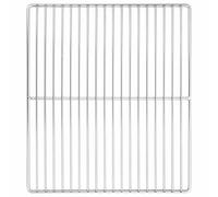 Parrilla de acero inoxidable, superficie de cocción resistente a la corrosión para uso en exteriores, fácil de limpiar, diseño rectangular para jardín y terraza, 47 x 32,5 cm