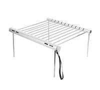 Parrilla de Barbacoa de carbón de Acero Inoxidable Parrilla Plegable portátil para Acampar al Aire Libre Picnics con Mochila Kit de fácil Montaje liviano Plateado de 12,0 Pulgadas