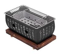 Parrilla de Barbacoa Japonesa, Horno de Carbón de Aleación de Aluminio Liviano, Calentado Uniformemente, Aislamiento Térmico, Barbacoa Casera Al Aire Libre, para Acampar Picnic,