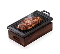 Parrilla de Barbacoa Portátil de Carbón - Mesa Japonesa para Acampar y Hoguera al Aire Libre - Antiadherente para Viajes