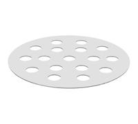Parrilla de Barbacoa Redonda de Hierro, Repuesto para Camping | Placa Plateada de 145mm, Ventilación Mejorada y Cocción Uniforme, Limpieza Fácil, Uso Exterior