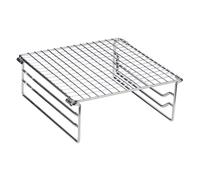Parrilla de calentamiento de acero inoxidable resistente, parrilla de camping portátil con patas para mochileros al aire libre, senderismo, picnic, barbacoa