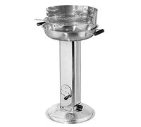 Parrilla de carbón tepro parrilla de columna de acero inoxidable Hartford, superficie de la parrilla: aproximadamente 39 cm Ø
