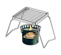 Parrilla de cocina de acero inoxidable con altura ajustable | Parrilla para fogata de camping para fogatas al aire libre, barbacoa, patio, hogar, portón trasero, playa