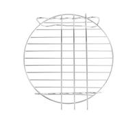 Parrilla de Cocina de Acero Inoxidable, Rejilla Doble para Freidora de Aire | Plata, Superficie Lisa y Resistente a Deformación, Sostiene Brochetas, para Barbacoa y Cocción Diaria