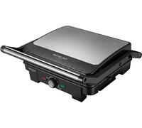 Parrilla de contacto de 2200W con dos placas de cocción - Parrilla multifunción con revestimiento antiadherente