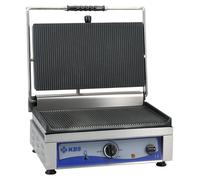 Parrilla de contacto KBS, superficie de cocción de 36x27 cm, con superficie acanalada en la parte superior e inferior, 1 zona de calentamiento, 230 V