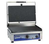 Parrilla de contacto KBS, superficie de cocción de 45x27 cm, superficie superior con relieve y base lisa, 1 zona de calentamiento