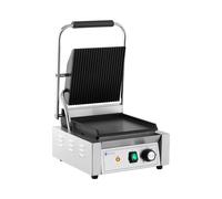 Parrilla de contacto - ondulada + lisa - Royal Catering - 1,800 W