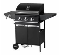 Parrilla de gas master de 3 quemadores mg673, diseño robusto, encendi