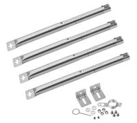 Parrilla de gas universal, ajustable, con tubo de acero inoxidable de 31-44 cm