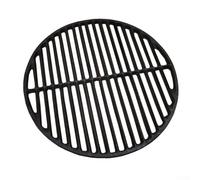 Parrilla de hierro fundido redonda de 30 cm de repuesto para barbacoas de carbón, parrilla de hervidor de agua, cuenco de fuego para cocinar al aire libre, negro (malla de rejilla de 38 cm)