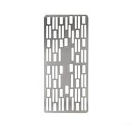 Parrilla de leña portátil de acero inoxidable para camping, barbacoa plegable ultraligera para senderismo, picnic, cocina al aire libre, 25 x 11 cm