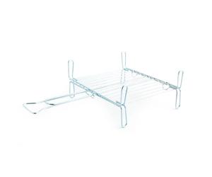 Parrilla doble acero para barbacoa BBQ QUID - Tamaños 30x35, 40x40 y 50x50 cm - Ideal para asados, verduras y carnes a la brasa - Cierre seguro y mango largo - Apta para barbacoas de carbón o leña -