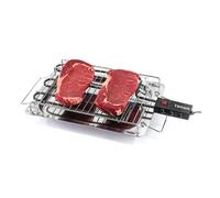 Parrilla eléctrica de acero inoxidable portátil para barbacoa y uso doméstico
