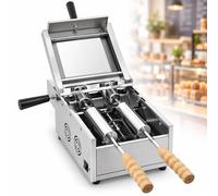 Parrilla eléctrica for hacer panecillos con chimenea | Soporte multifunción for hornear, procesamiento de donuts y postres enrollados