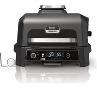 Parrilla eléctrica Ninja Woodfire Pro XL OG850EU, con función de ahumado, 4 programas de cocción e integrada sonda de temperatura