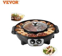 Parrilla eléctrica para barbacoa, 2200W, con superficie antiadherente