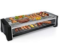 Parrilla eléctrica para mesa – 2200 W de potencia – 21x55 cm de dimensiones – Color – Acero inoxidable