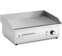 Parrilla eléctrica: Parrilla de mesa con placa plana de 530 x 350 mm y 3000 vatios de potencia