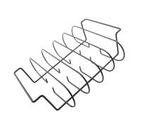 Parrilla Ligera para Barbacoa Negro de Hierro para Bistec Exterior | Soporte de Cocción para Carne, Uso en Actividad al Aire Libre, Acabado Antiadherente, Color Negro