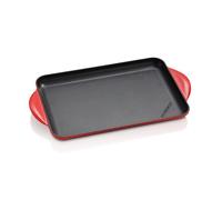 Parrilla Lisa Rectangular de Hierro Fundido Le Creuset para Cocinar a la Plancha, Apta para Todo Tipo de Calor, Incluye Horno y Barbacoa