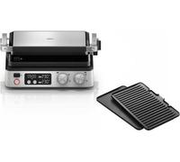 Parrilla multifunción, BRAUN Multi Grill 7, 2000 W, 3 niveles de potencia, color /acero inoxidable, para 6 personas
