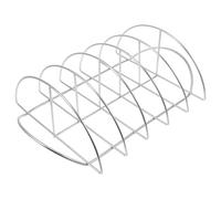 Parrilla para Bistec de Acero Inoxidable, Ligera y Portátil | Absorción Rápida de Calor, Flujo de Aire Uniforme, para Barbacoa en Casa y Picnic, Color Plata