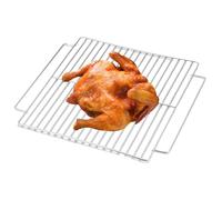 Parrilla portátil de acero inoxidable | Exterior para pescado, camarones, verduras y como barbacoa portátil, así como accesorios de cocina para picnics al aire libre