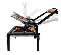 Parrilla portátil de carbón para acampar al aire libre, parrilla de barbacoa con rejilla de cocción giratoria de 360 grados, pequeña parrilla plegable para patio, jardín, fiestas, picnics, playa
