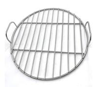 Parrilla portátil para camping, camping, barbacoa, parrilla de carbón, parrilla redonda (35 cm)