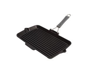Parrilla Rectangular 34 cm Staub Aluminio Antiadherente 1202223 Negro