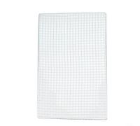Parrilla rectangular para barbacoa, malla de 40 x 100 cm, alambre de acero de bajo carbono para cocinar al aire libre pescado, carne, verduras, fogata, picnic, camping, fácil de limpiar, portátil
