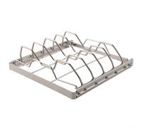 Parrilla redonda de carbón de leña de acero inoxidable parrilla redonda de | Acero inoxidable, calor uniforme, diseño portátil, ideal para camping, picnic, playa