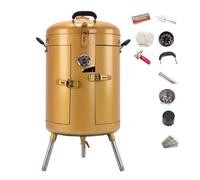 Parrilla vertical sin humo, horno de pato asado a carbón, calentamiento uniforme de 360°, ahumador portátil con accesorios para pollo y pescado, ideal para picnics al aire libre