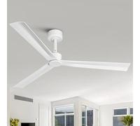 Parrot Uncle Ventilador de Techo 127cm, 40W, 6 Velocidades, Ultra Silencioso, Mando a Distancia, Motor DC, Temporizador, Función Verano/Invierno Dormitorio,Blanco
