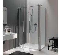 Partición coralina para la puerta giratoria NP2W myDay WN 120 1165-1185x2000mm, VB03312020DP1, Cabinas de ducha: Marco: Plata pulida, Vidrio: ESG GlasPlus