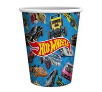Party Factory Hot Wheels - Juego de 8 vasos de papel para cumpleaños infantil o fiesta temática (250 ml)