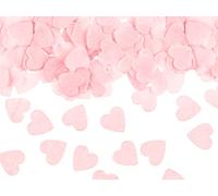 PartyDeco Confeti con corazones, 1,6 x 1,6 cm, 15 g, decoración de mesa, color rosa