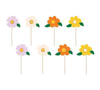 PartyDeco Decoración para tartas, diseño de flores