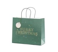 PartyDeco Feliz Navidad Merry Christmas regalo bolsa con boleto día Navidad regalo embalaje cumpleaños regalo papel