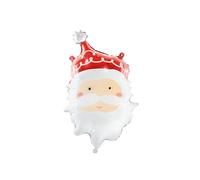 PartyDeco Globo de Cabeza de Papá Noel