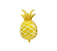 PartyDeco Globo de Mylar con forma de piña dorado 38 cm