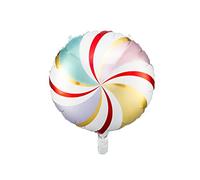 PartyDeco Globo de papel de aluminio caramelo en globo de aire de Hel Navidad decoraciones colgantes de Navidad palo de caramelo